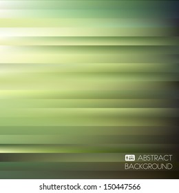 Green Abstract Striped Background. Vector Illustration.