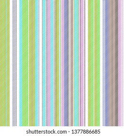 Green abstract striped mulicolor seamless pattern. Vector illustration.