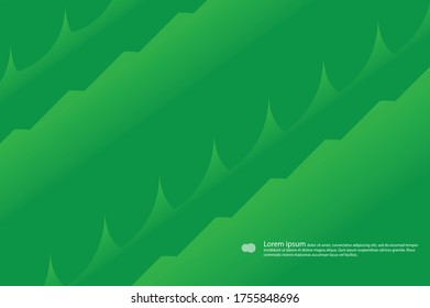 Green abstract surround background. Vector graphics.