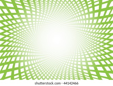 Green abstract swirl