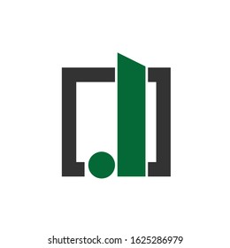 green abstract syimbol logo icon