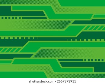 Fundo tecnológico abstrato verde com linhas geométricas para banners digitais, cartaz, tampa	