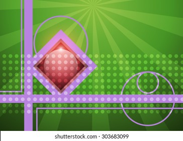 Green abstract technology background