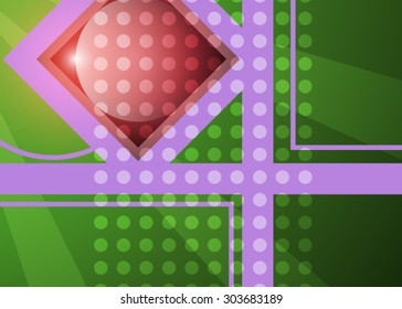 Green abstract technology background