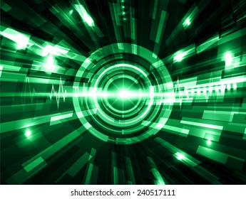 Green Abstract Technology background for computer graphic website and internet. Light