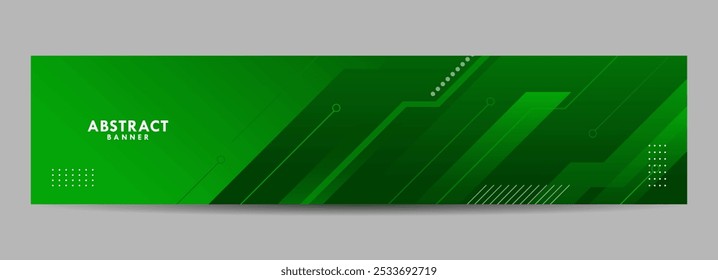 Green Abstract Technology Futuristic Background. Modern abstract gradient background for banner background