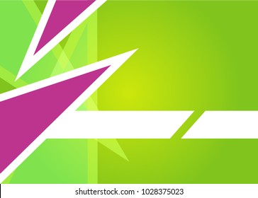 Green abstract template for card or banner. Metal Background with waves and reflections. Business background, silver, illustration. Illustration of abstract background with a metallic element