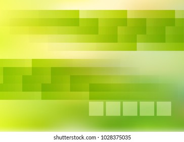Green abstract template for card or banner. Metal Background with waves and reflections. Business background, silver, illustration. Illustration of abstract background with a metallic element