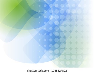 Green abstract template for card or banner. Metal Background with waves and reflections. Business background, silver, illustration. Illustration of abstract background with a metallic element