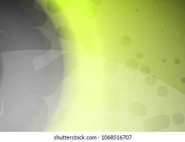 Green abstract template for card or banner. Metal Background with waves and reflections. Business background, silver, illustration. Illustration of abstract background with a metallic element