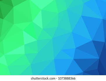 Green abstract template for card or banner. Metal Background with waves and reflections. Business background, silver, illustration. Illustration of abstract background with a metallic element