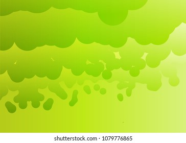 Green abstract template for card or banner. Metal Background with waves and reflections. Business background, silver, illustration. Illustration of abstract background with a metallic element