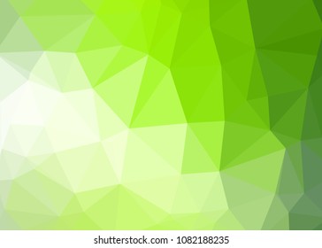 Green abstract template for card or banner. Metal Background with waves and reflections. Business background, silver, illustration. Illustration of abstract background with a metallic element