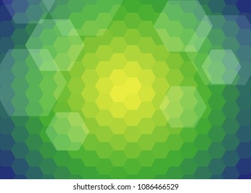 Green abstract template for card or banner. Metal Background with waves and reflections. Business background, silver, illustration. Illustration of abstract background with a metallic element