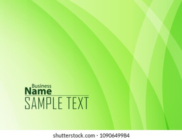 Green abstract template for card or banner. Metal Background with waves and reflections. Business background, silver, illustration. Illustration of abstract background with a metallic element