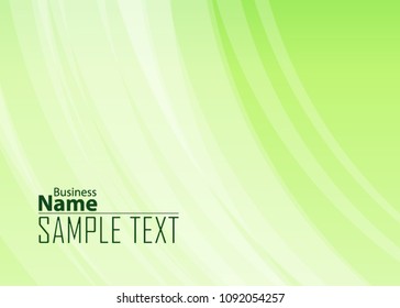 Green abstract template for card or banner. Metal Background with waves and reflections. Business background, silver, illustration. Illustration of abstract background with a metallic element