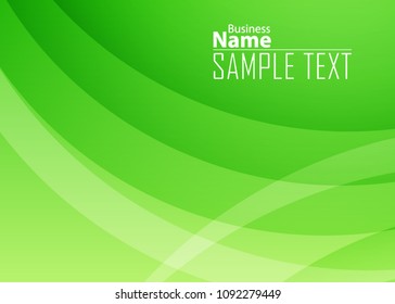 Green abstract template for card or banner. Metal Background with waves and reflections. Business background, silver, illustration. Illustration of abstract background with a metallic element