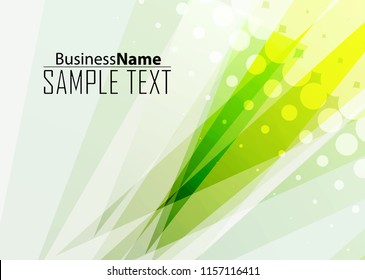 Green abstract template for card or banner. Metal Background with waves and reflections. Business background, silver, illustration. Illustration of abstract background with a metallic element