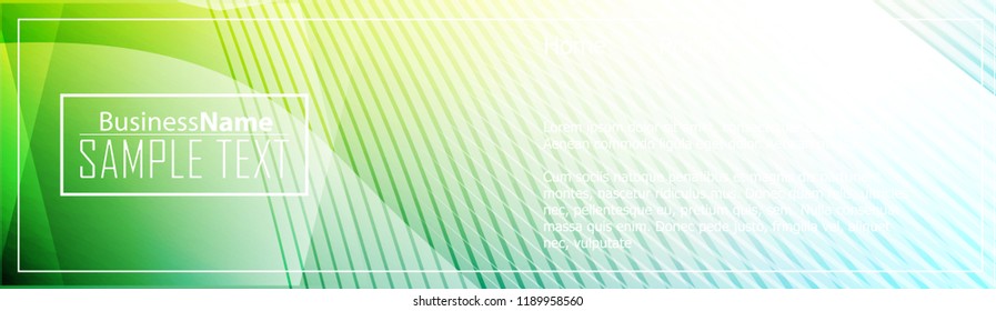 Green abstract template for card or banner. Metal Background with waves and reflections. Business background, silver, illustration. Illustration of abstract background with a metallic element