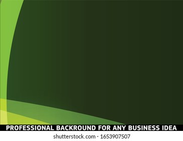 Green abstract template for card or banner. Abstract background
