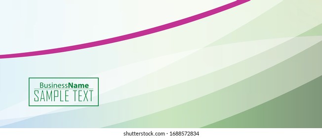 Green abstract template for card or banner. Metal Background with waves and reflections. Business background, silver, illustration. Illustration of abstract background with a metallic element