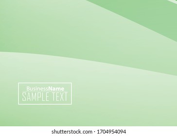 Green abstract template for card or banner. Metal Background with waves and reflections. Business background, silver, illustration. Illustration of abstract background with a metallic element