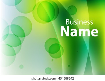 Green abstract template for card or banner. Metal Background with waves and reflections. Business background, silver, illustration. Illustration of abstract background with a metallic element