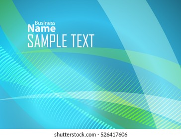 Green abstract template for card or banner. Metal Background with waves and reflections. Business background, silver, illustration. Illustration of abstract background with a metallic element