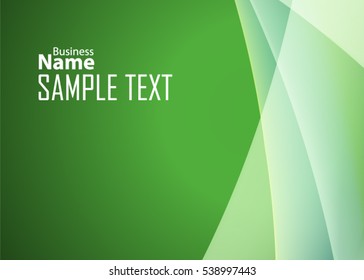 Green abstract template for card or banner. Metal Background with waves and reflections. Business background,. Illustration of abstract background with a metallic element