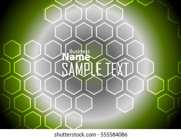 Green abstract template for card or banner. Metal Background with waves and reflections. Business background, silver, illustration. Illustration of abstract background with a metallic element