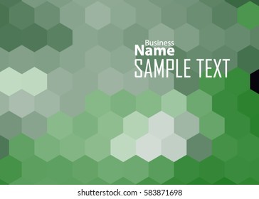 Green abstract template for card or banner. Metal Background with waves and reflections. Business background, Illustration of abstract background with a metallic element