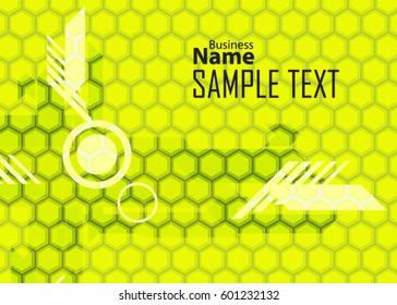 Green abstract template for card or banner. Metal Background with waves and reflections. Business background, silver, illustration. Illustration of abstract background with a metallic element