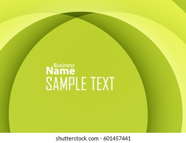 Green abstract template for card or banner. Metal Background with waves and reflections. Business background, silver, illustration. Illustration of abstract background with a metallic element 