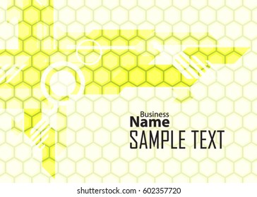 Green abstract template for card or banner. Metal Background with waves and reflections. Business background. Illustration of abstract background with a metallic element 