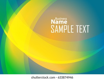Green abstract template for card or banner. Metal Background with waves and reflections. Business background, silver, illustration. Illustration of abstract background with a metallic element