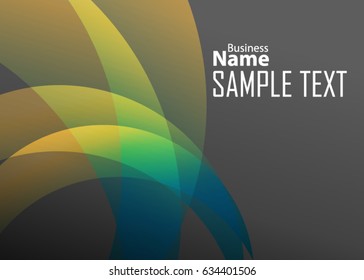 Green abstract template for card or banner. Metal Background with waves and reflections. Business background, silver, illustration. Illustration of abstract background with a metallic element