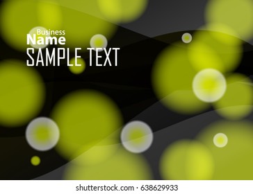 Green abstract template for card or banner. Metal Background with waves and reflections. Business background, silver, illustration. Illustration of abstract background with a metallic element