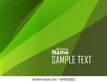 Green abstract template for card or banner. Metal Background with waves and reflections. Business background, silver, illustration. Illustration of abstract background with a metallic element