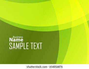 Green abstract template for card or banner. Metal Background with waves and reflections. Business background, silver, illustration. Illustration of abstract background with a metallic element
