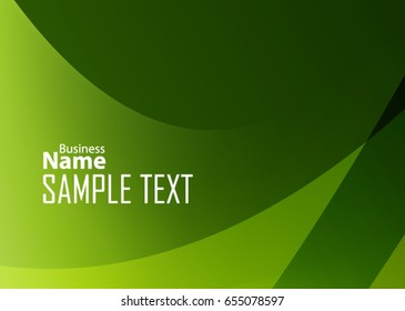 Green abstract template for card or banner. Metal Background with waves and reflections. Business background, silver, illustration. Illustration of abstract background with a metallic element