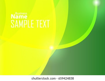 Green abstract template for card or banner. Metal Background with waves and reflections. Business background, silver, illustration. Illustration of abstract background with a metallic element