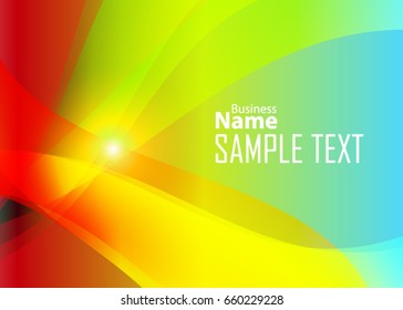 Green abstract template for card or banner. Metal Background with waves and reflections. Business background, silver, illustration. Illustration of abstract background with a metallic element
