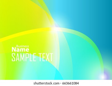 Green abstract template for card or banner. Metal Background with waves and reflections. Business background, silver, illustration. Illustration of abstract background with a metallic element