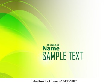 Green abstract template for card or banner. Metal Background with waves and reflections. Business background, silver, illustration. Illustration of abstract background with a metallic element