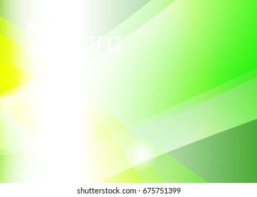 Green abstract template for card or banner. Metal Background with waves and reflections. Business background, silver, illustration. Illustration of abstract background with a metallic element