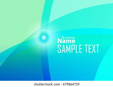 Green abstract template for card or banner. Abstract background