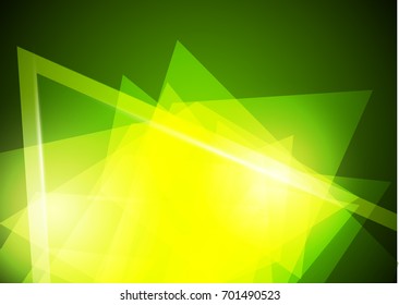 Green abstract template for card or banner. Metal Background with waves and reflections. Business background, silver, illustration. Illustration of abstract background with a metallic element