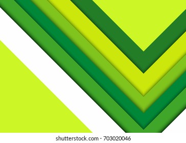 Green abstract template for card or banner. Metal Background with waves and reflections. Business background, silver, illustration. Illustration of abstract background with a metallic element