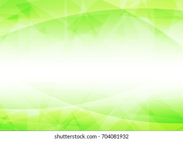 Green abstract template for card or banner. Metal Background with waves and reflections. Business background, silver, illustration. Illustration of abstract background with a metallic element