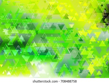Green abstract template for card or banner. Metal Background with waves and reflections. Business background, silver, illustration. Illustration of abstract background with a metallic element